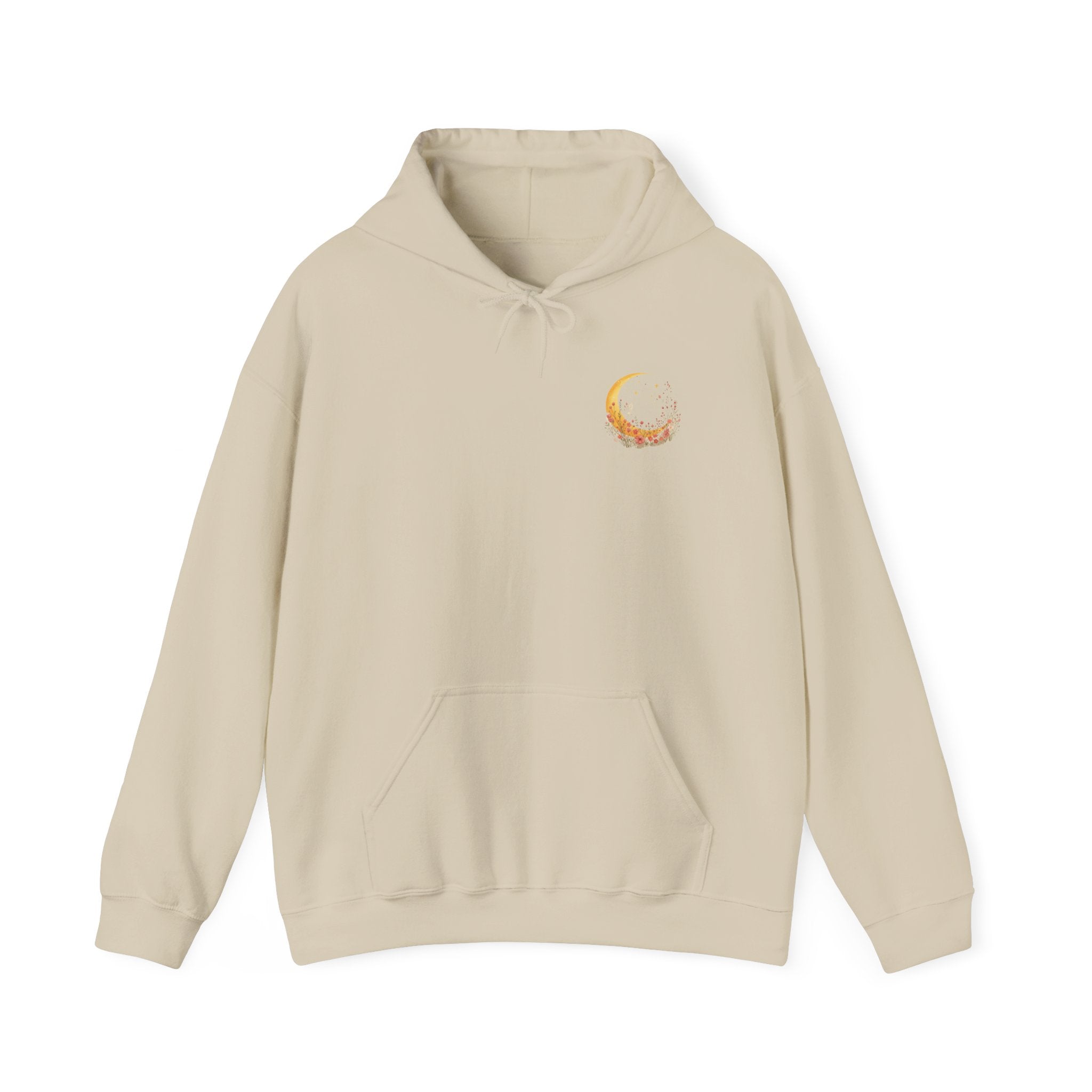 Cat & Moon Hoodie — Made of Moonlight and Mess Graphic Sweatshirt