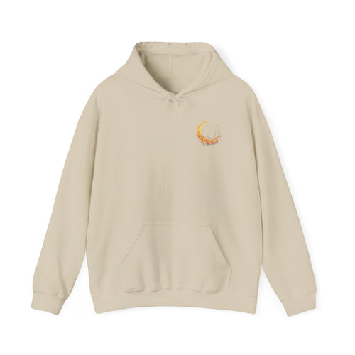 Cat & Moon Hoodie — Made of Moonlight and Mess Graphic Sweatshirt