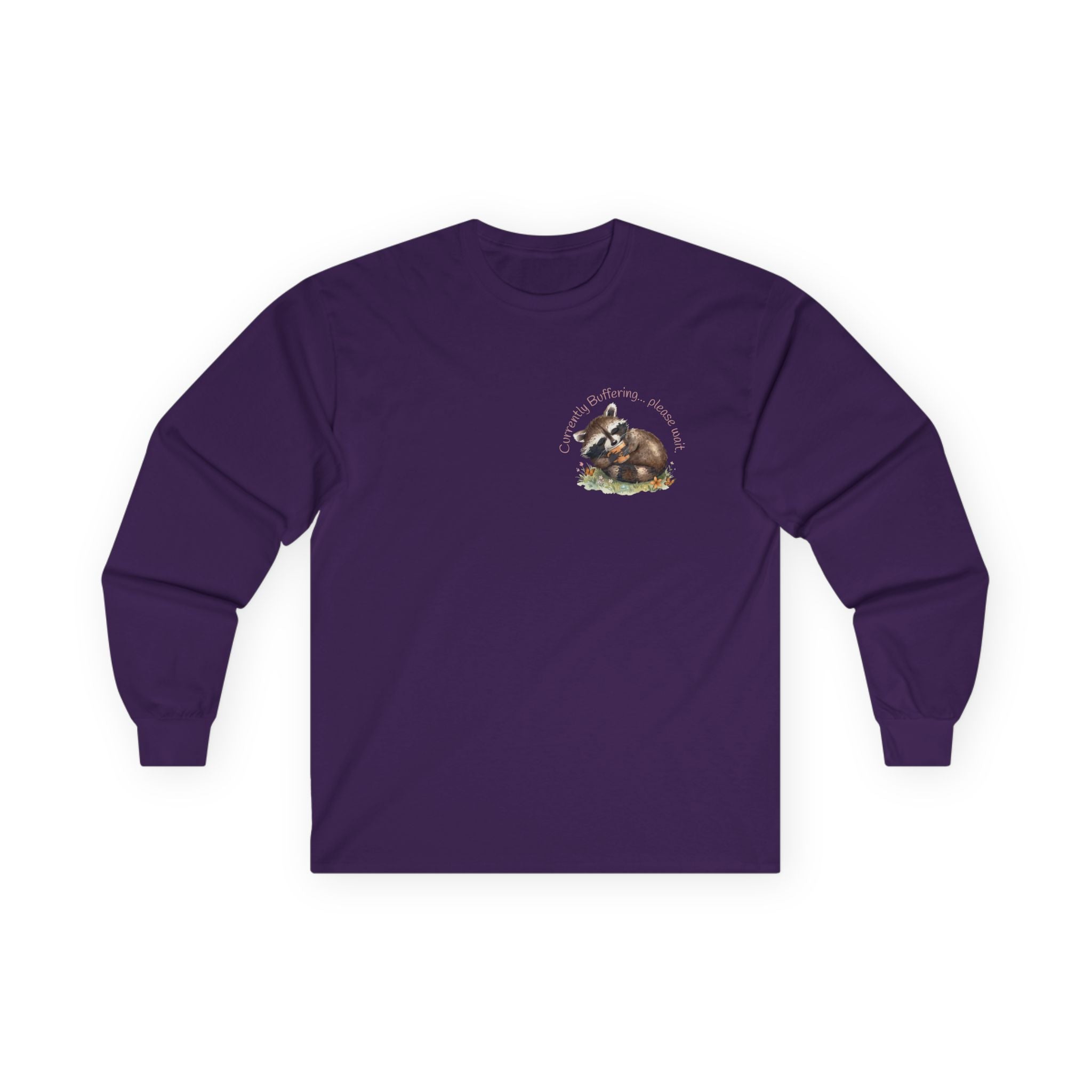 Raccoon Pocket Graphic Long Sleeve Tee