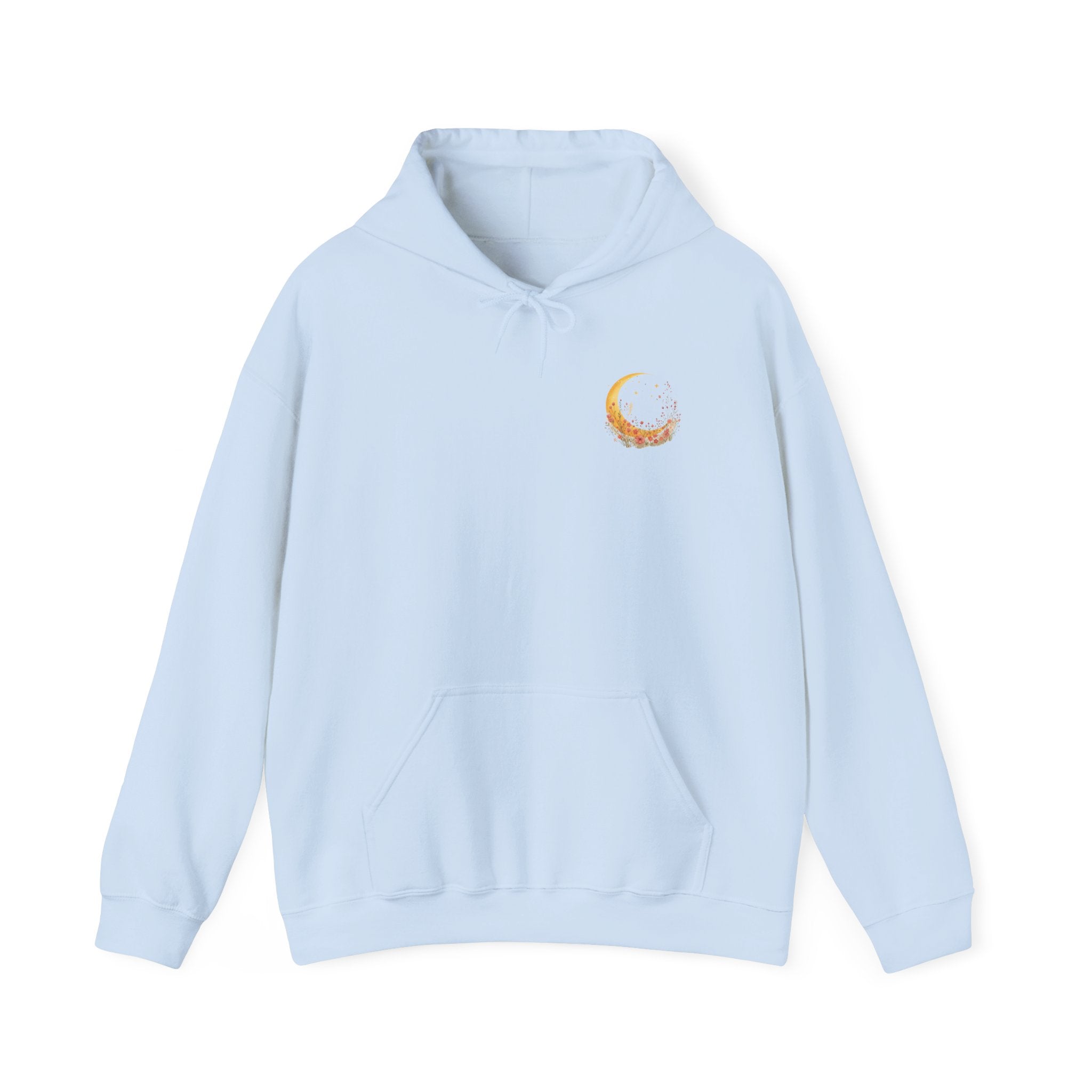 Cat & Moon Hoodie — Made of Moonlight and Mess Graphic Sweatshirt