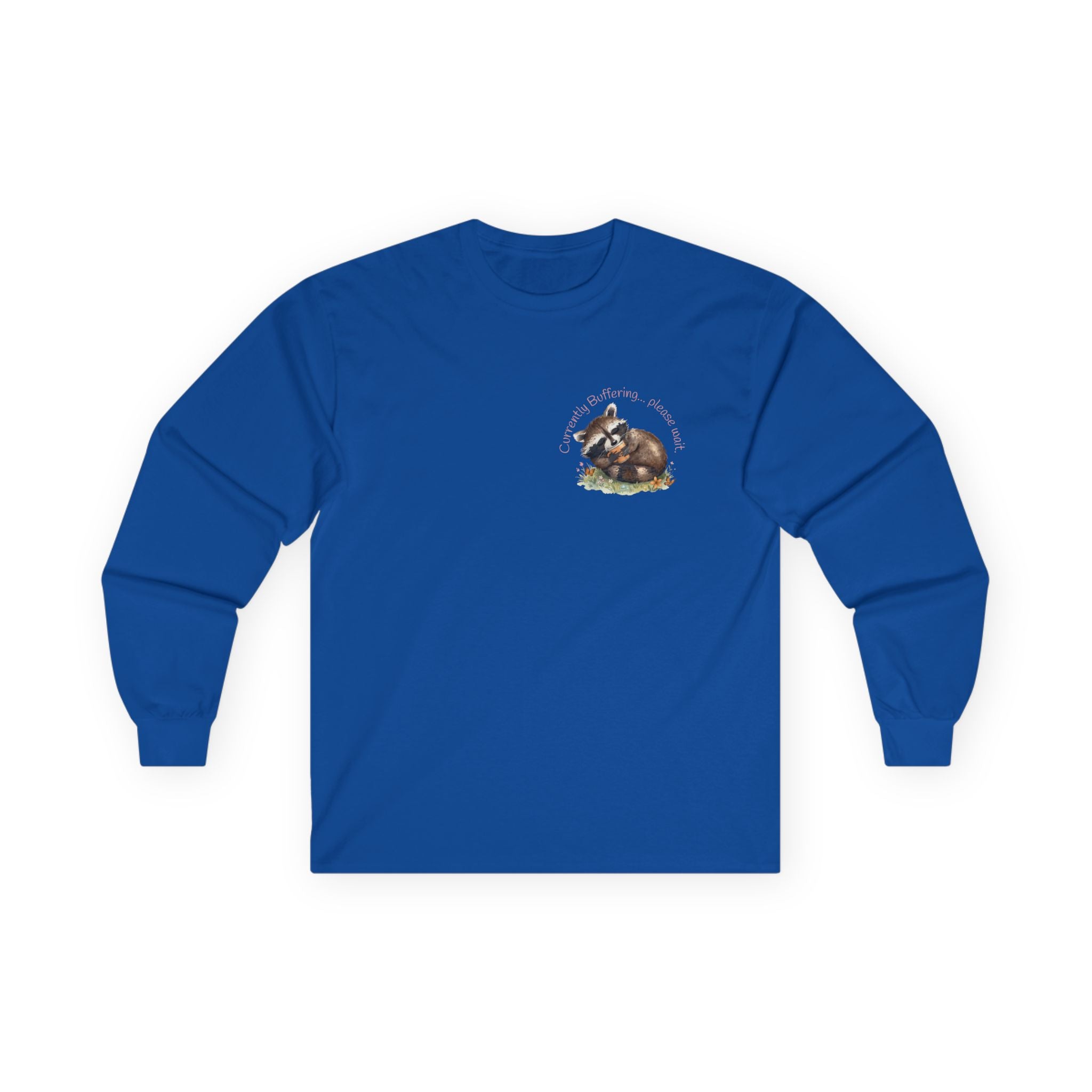 Raccoon Pocket Graphic Long Sleeve Tee
