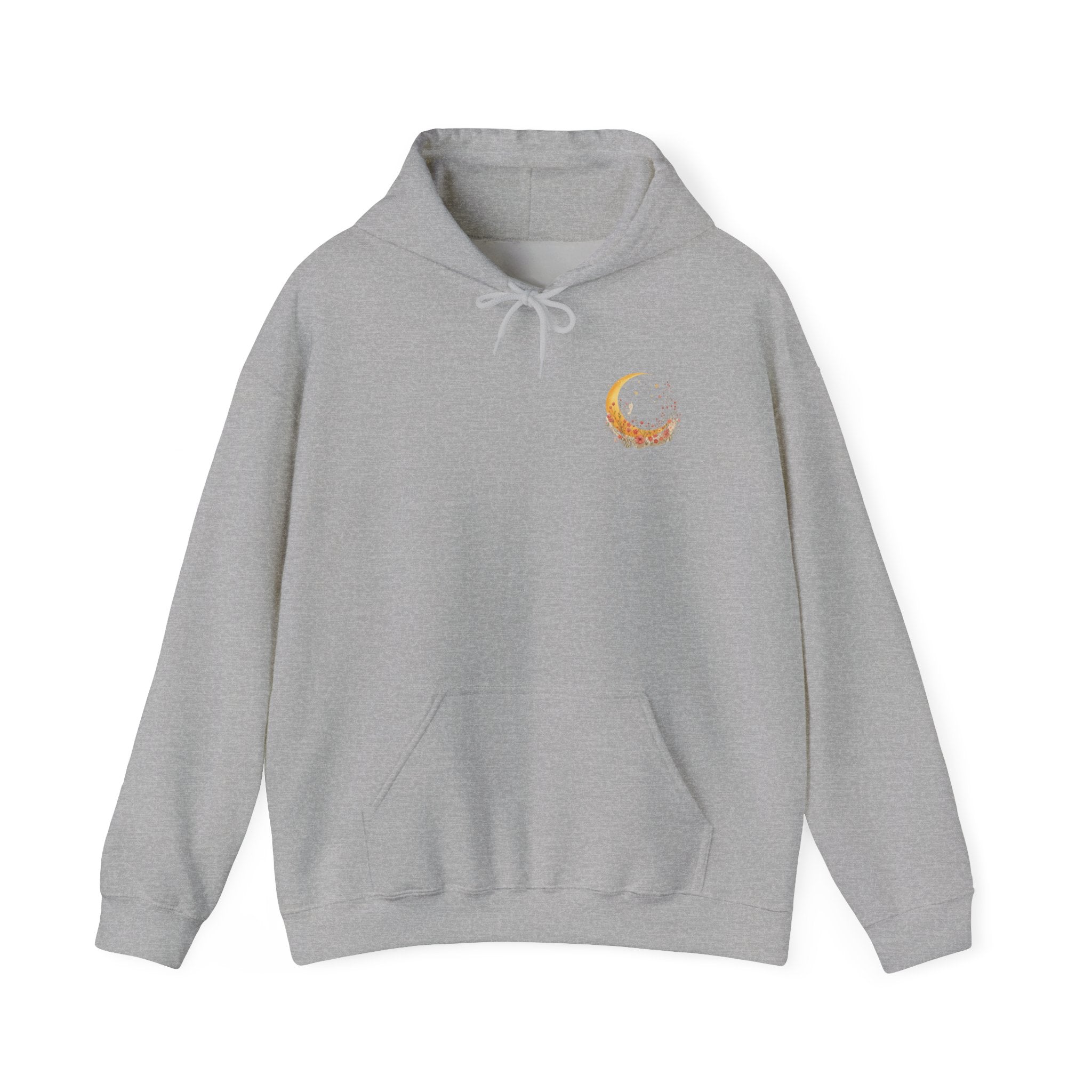 Cat & Moon Hoodie — Made of Moonlight and Mess Graphic Sweatshirt