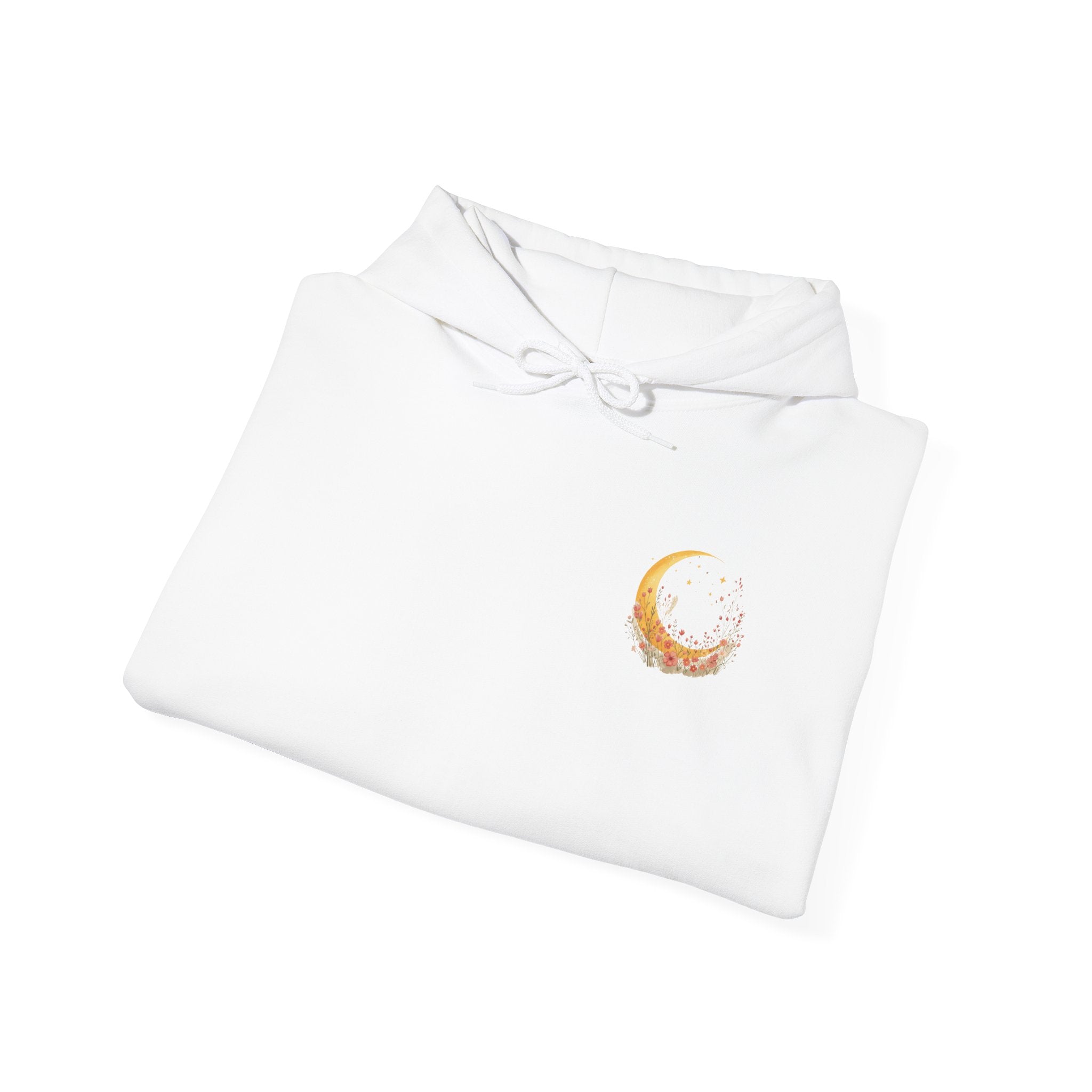 Cat & Moon Hoodie — Made of Moonlight and Mess Graphic Sweatshirt
