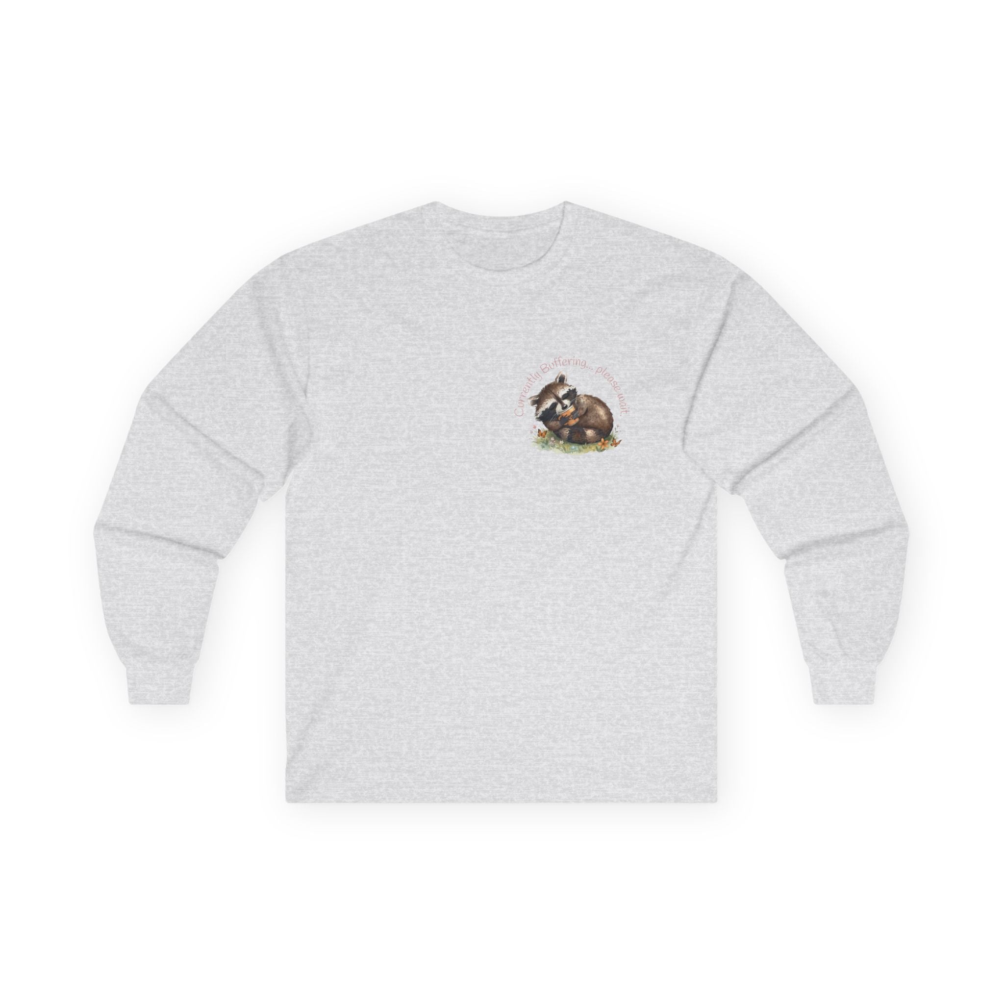 Raccoon Pocket Graphic Long Sleeve Tee