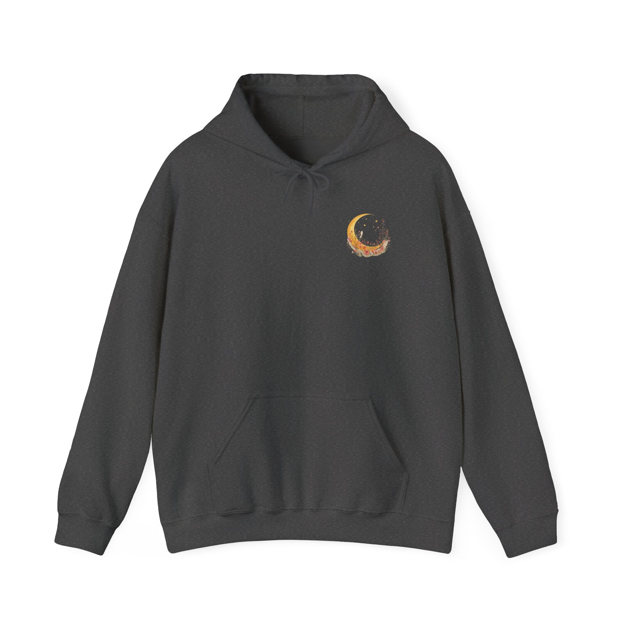 Cat & Moon Hoodie — Made of Moonlight and Mess Graphic Sweatshirt
