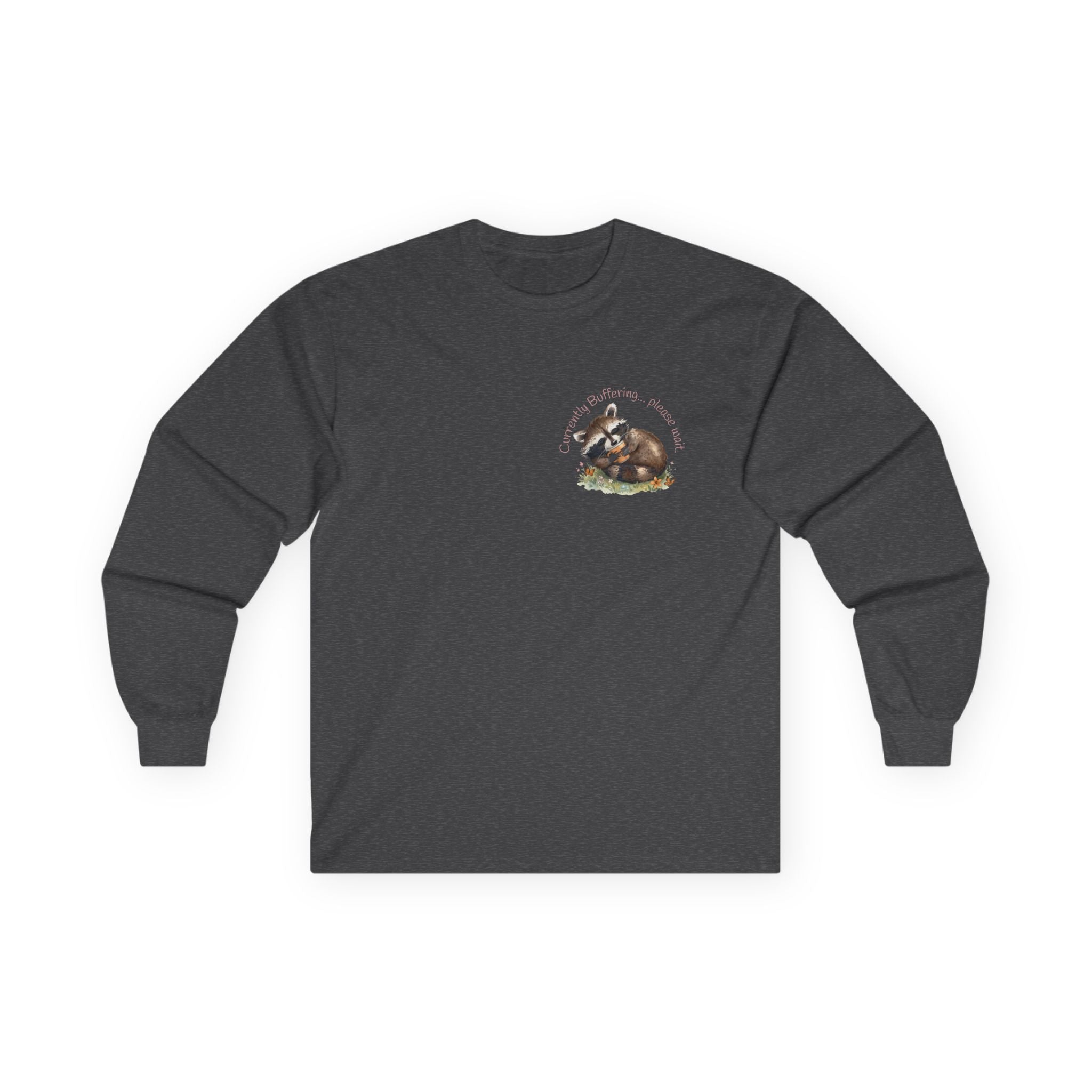 Raccoon Pocket Graphic Long Sleeve Tee