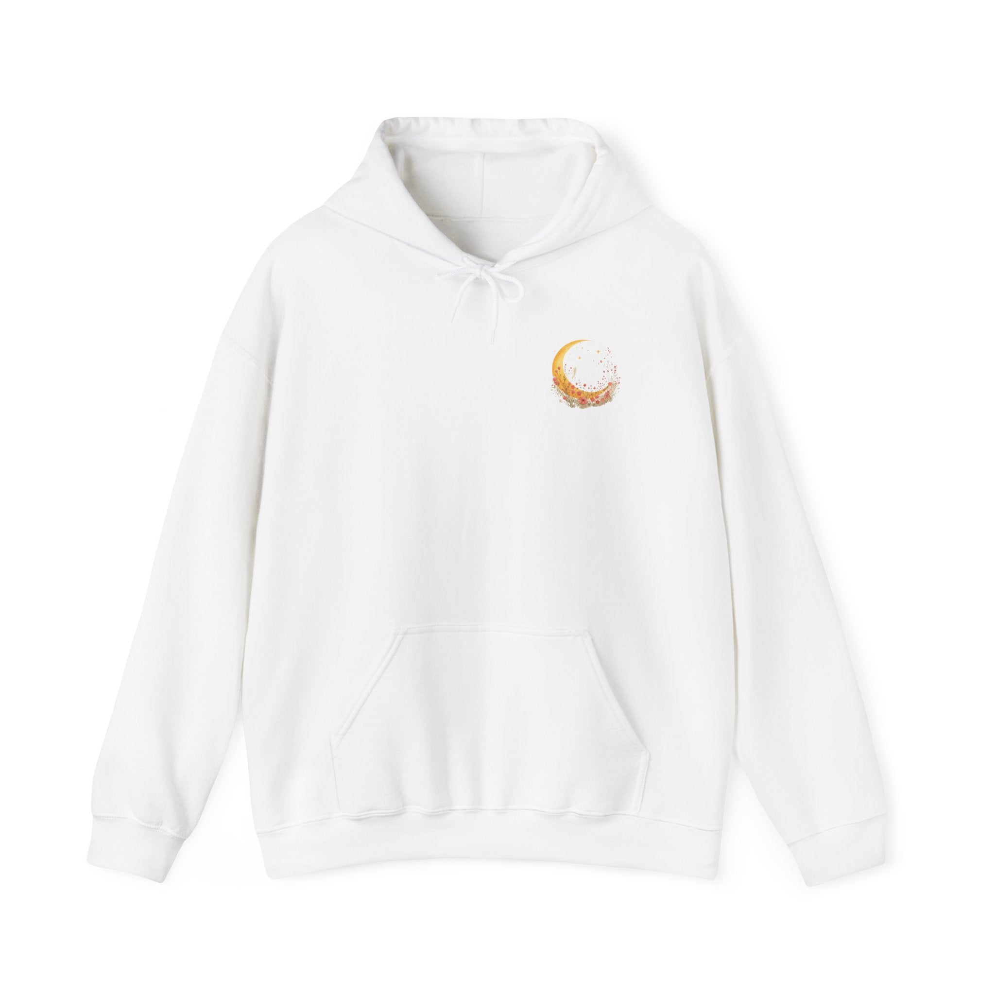 Cat & Moon Hoodie — Made of Moonlight and Mess Graphic Sweatshirt