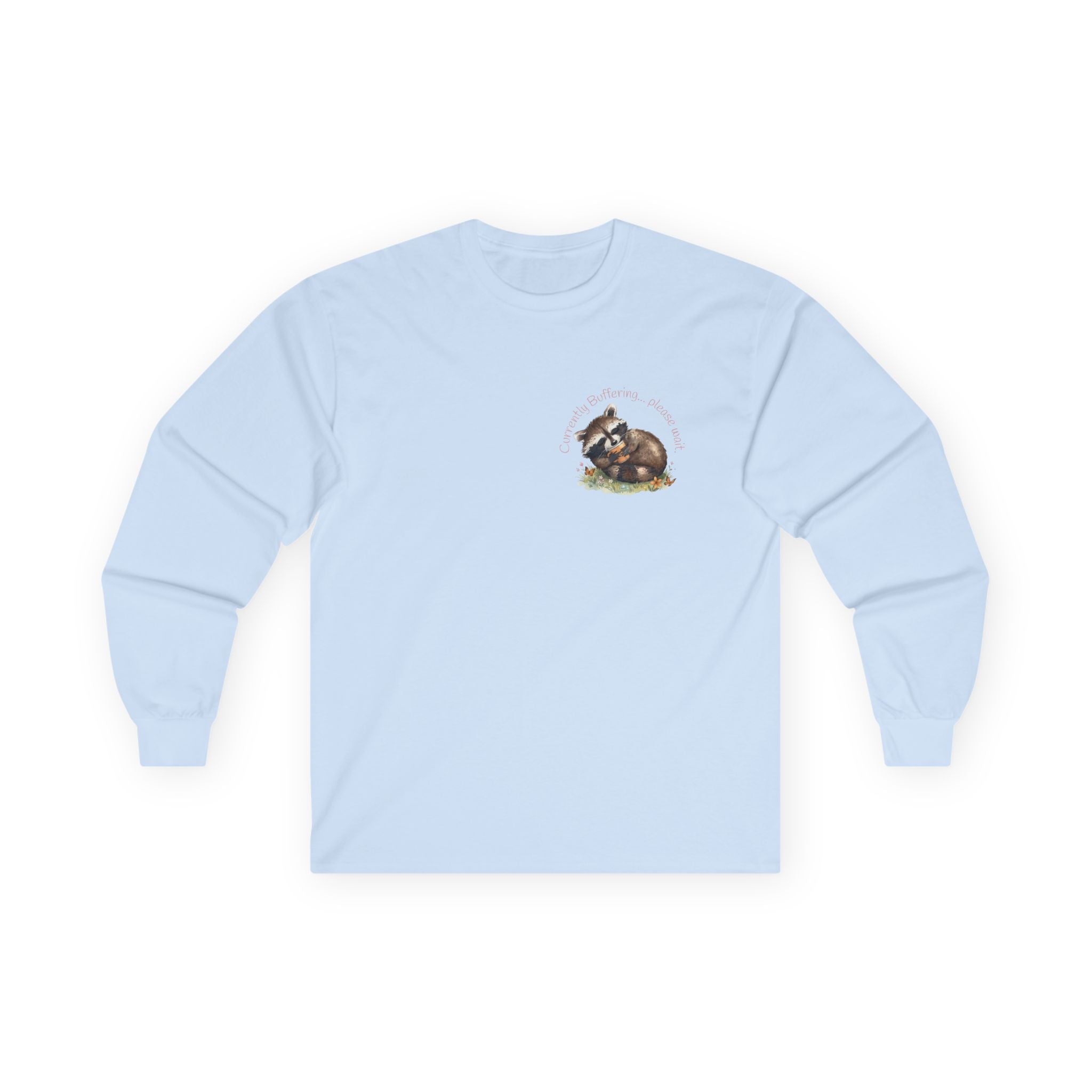 Raccoon Pocket Graphic Long Sleeve Tee