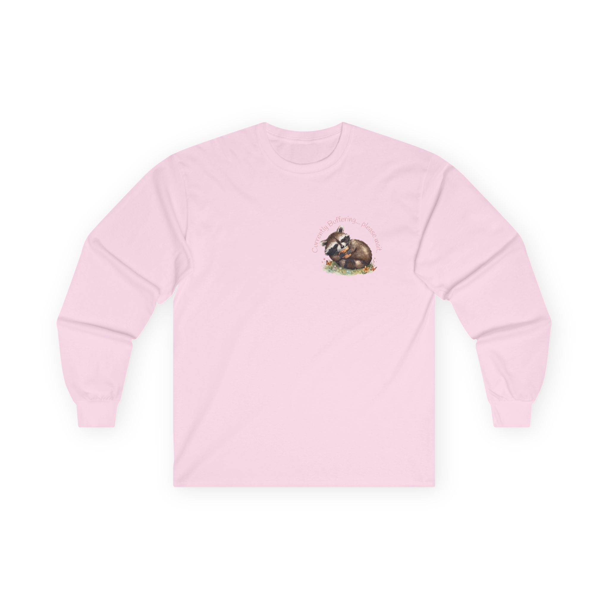 Raccoon Pocket Graphic Long Sleeve Tee